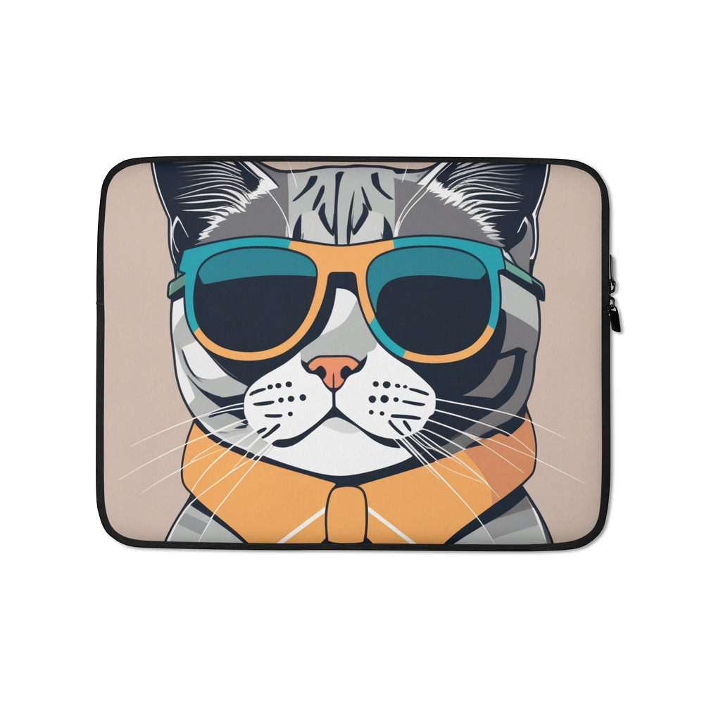 PugMug Custom Tabby British Shorthair Cat Laptop Sleeve