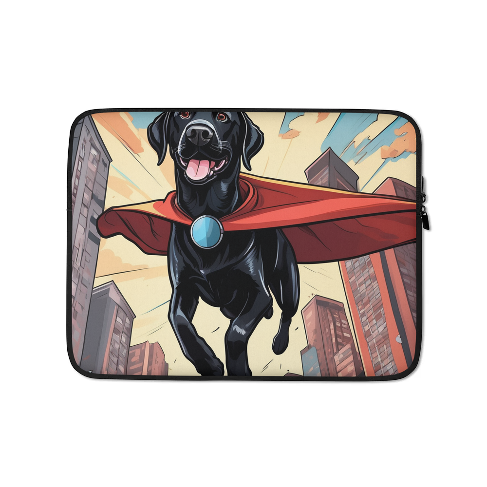 PugMug Custom Black Labrador Retriever Laptop Sleeve