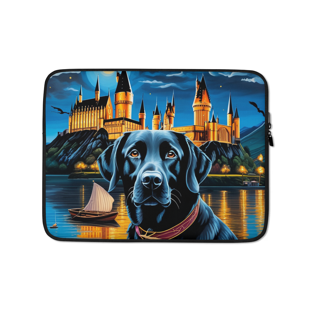 PugMug Custom Black Labrador Retriever Laptop Sleeve