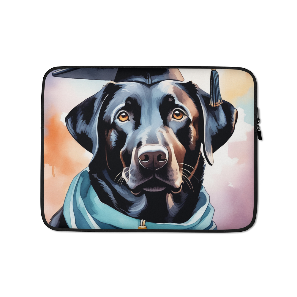 PugMug Custom Black Labrador Retriever Laptop Sleeve