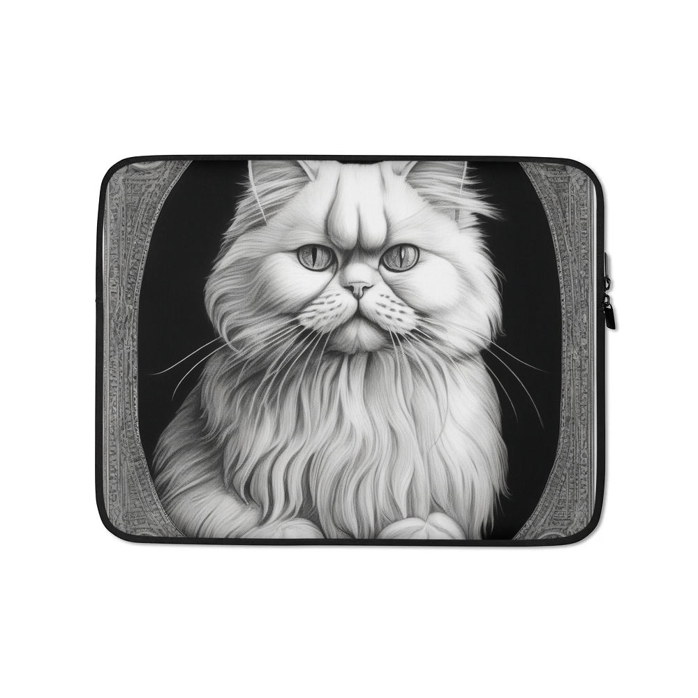 PugMug Custom White Persian Cat Laptop Sleeve