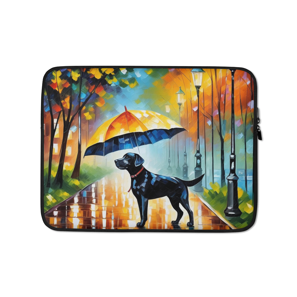 PugMug Custom Black Labrador Retriever Laptop Sleeve