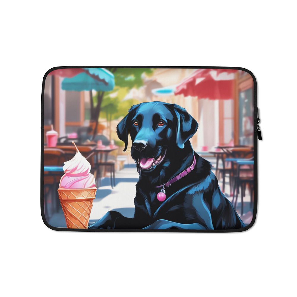 PugMug Custom Black Labrador Retriever Laptop Sleeve