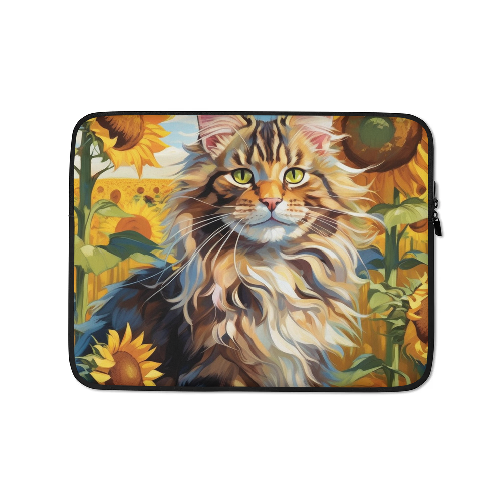 PugMug Custom Tabby Maine Coon Cat Laptop Sleeve