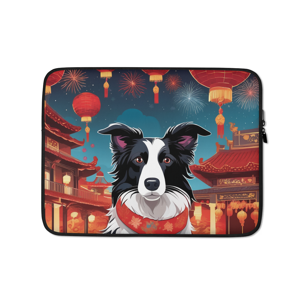 PugMug Custom Border Collie Laptop Sleeve