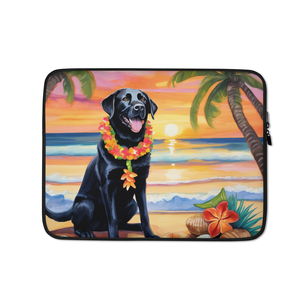 PugMug Custom Black Labrador Retriever Laptop Sleeve