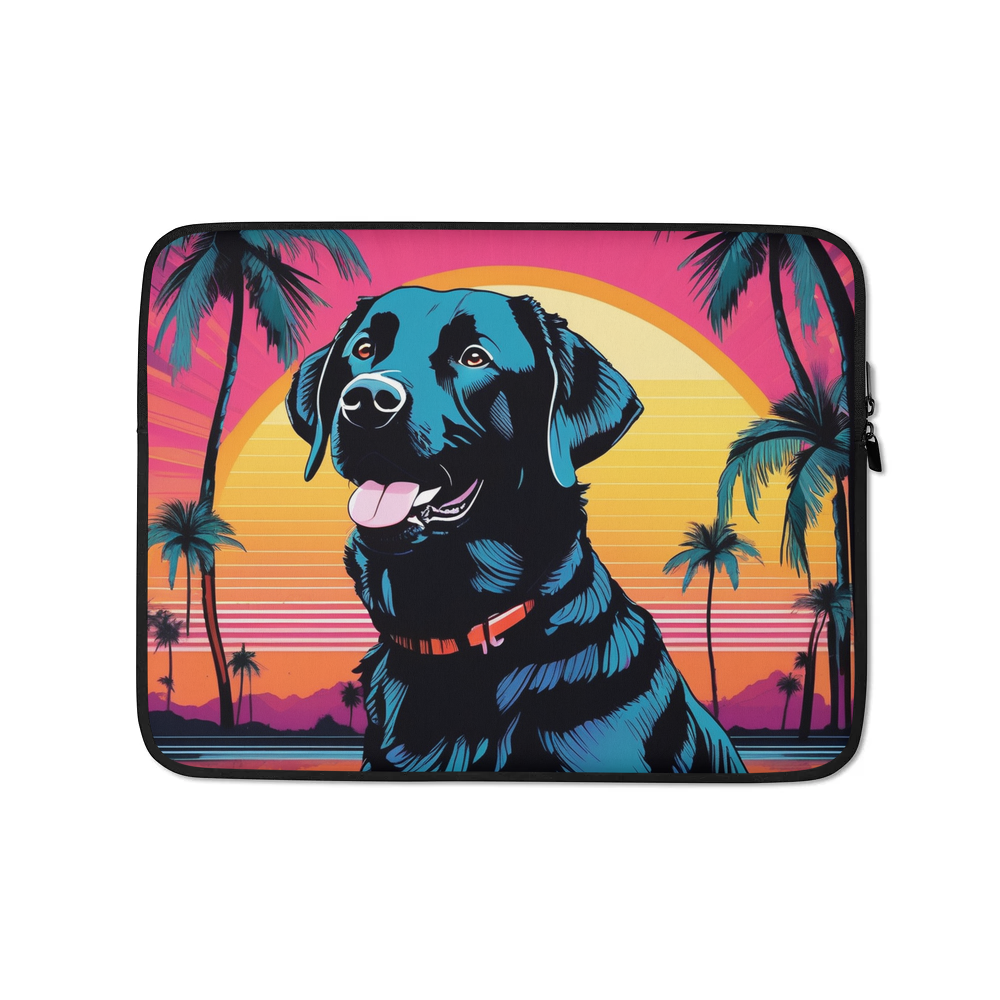 PugMug Custom Black Labrador Retriever Laptop Sleeve
