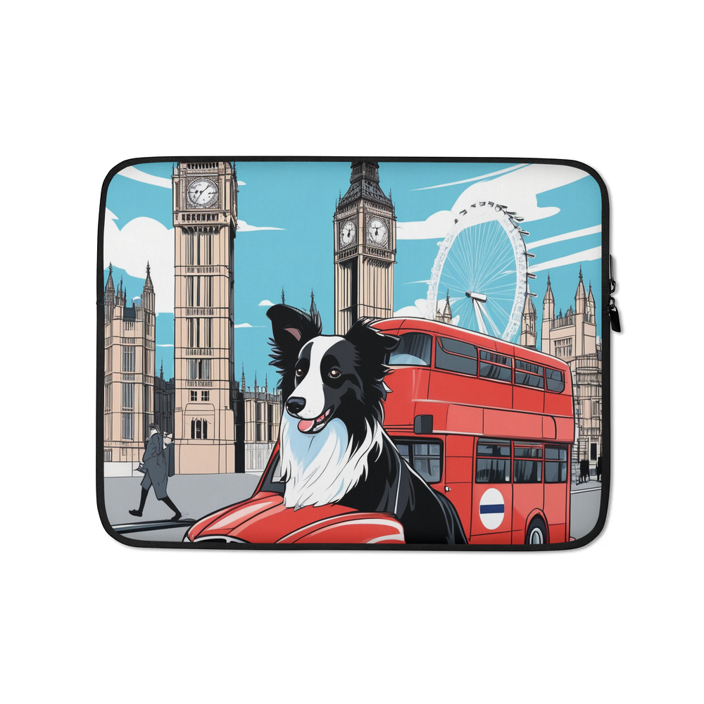 PugMug Custom Border Collie Laptop Sleeve