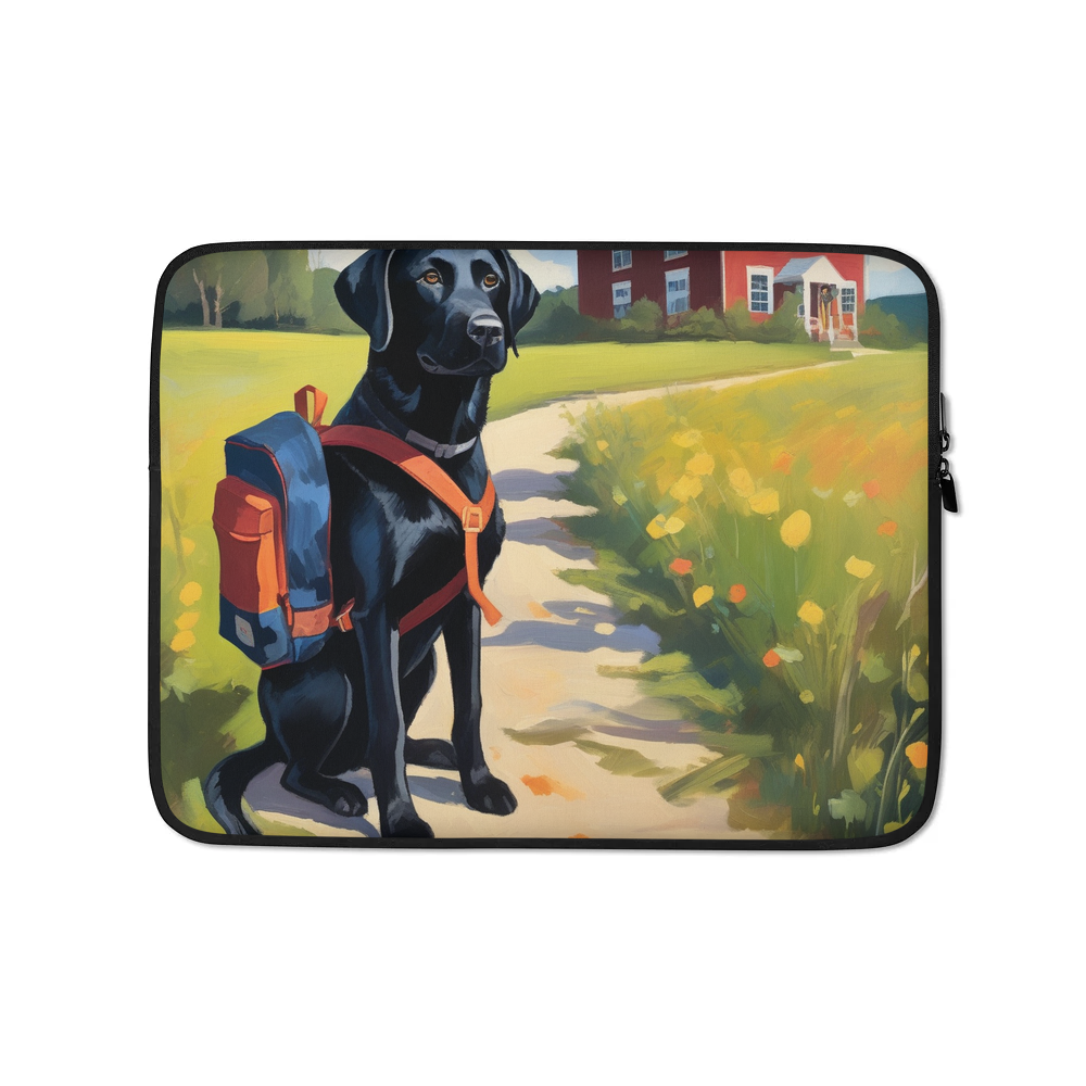 PugMug Custom Black Labrador Retriever Laptop Sleeve