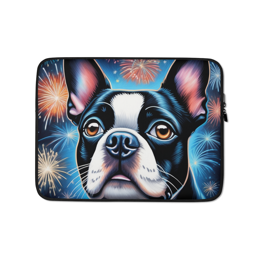 PugMug Custom Boston Terrier Laptop Sleeve