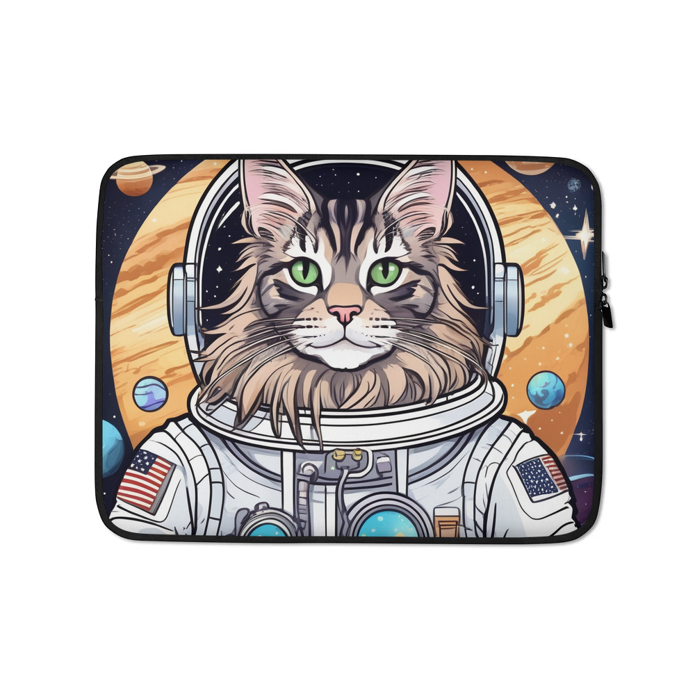 PugMug Custom Tabby Maine Coon Cat Laptop Sleeve