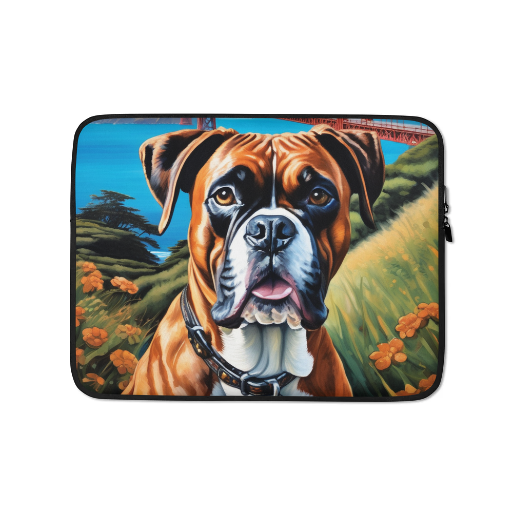 PugMug Custom Boxer Dog Laptop Sleeve