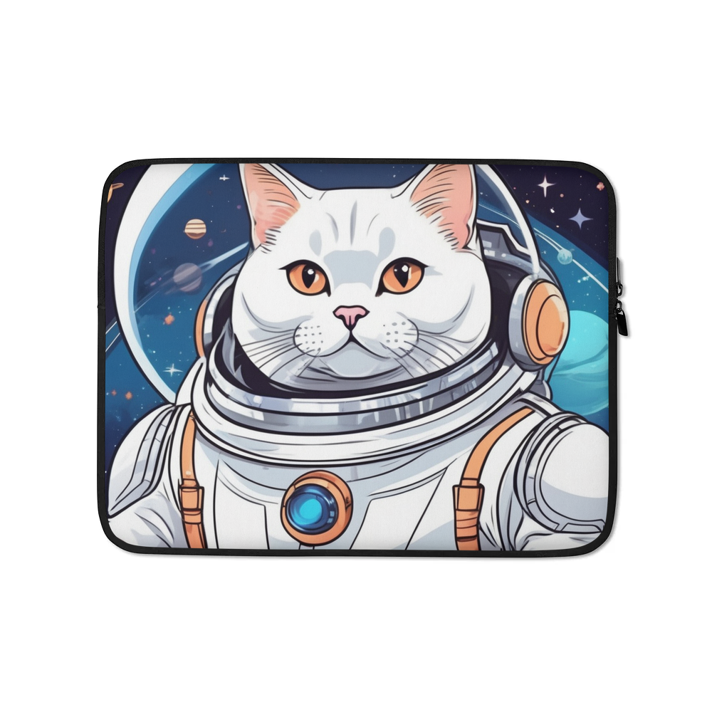PugMug Custom White British Shorthair Cat Laptop Sleeve