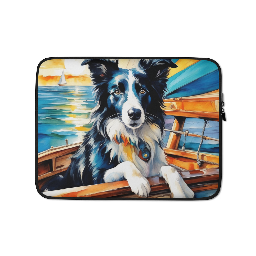 PugMug Custom Border Collie Laptop Sleeve