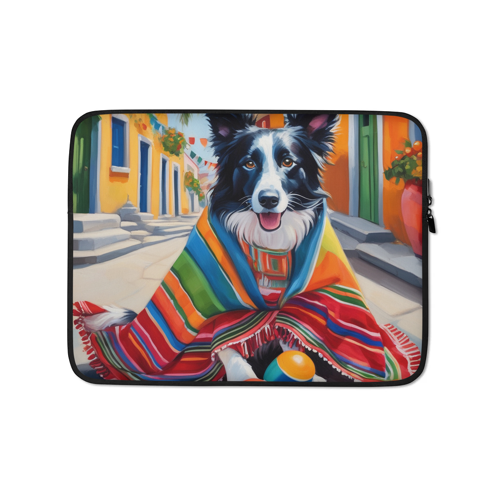 PugMug Custom Border Collie Laptop Sleeve