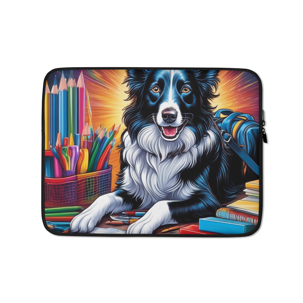 PugMug Custom Border Collie Laptop Sleeve