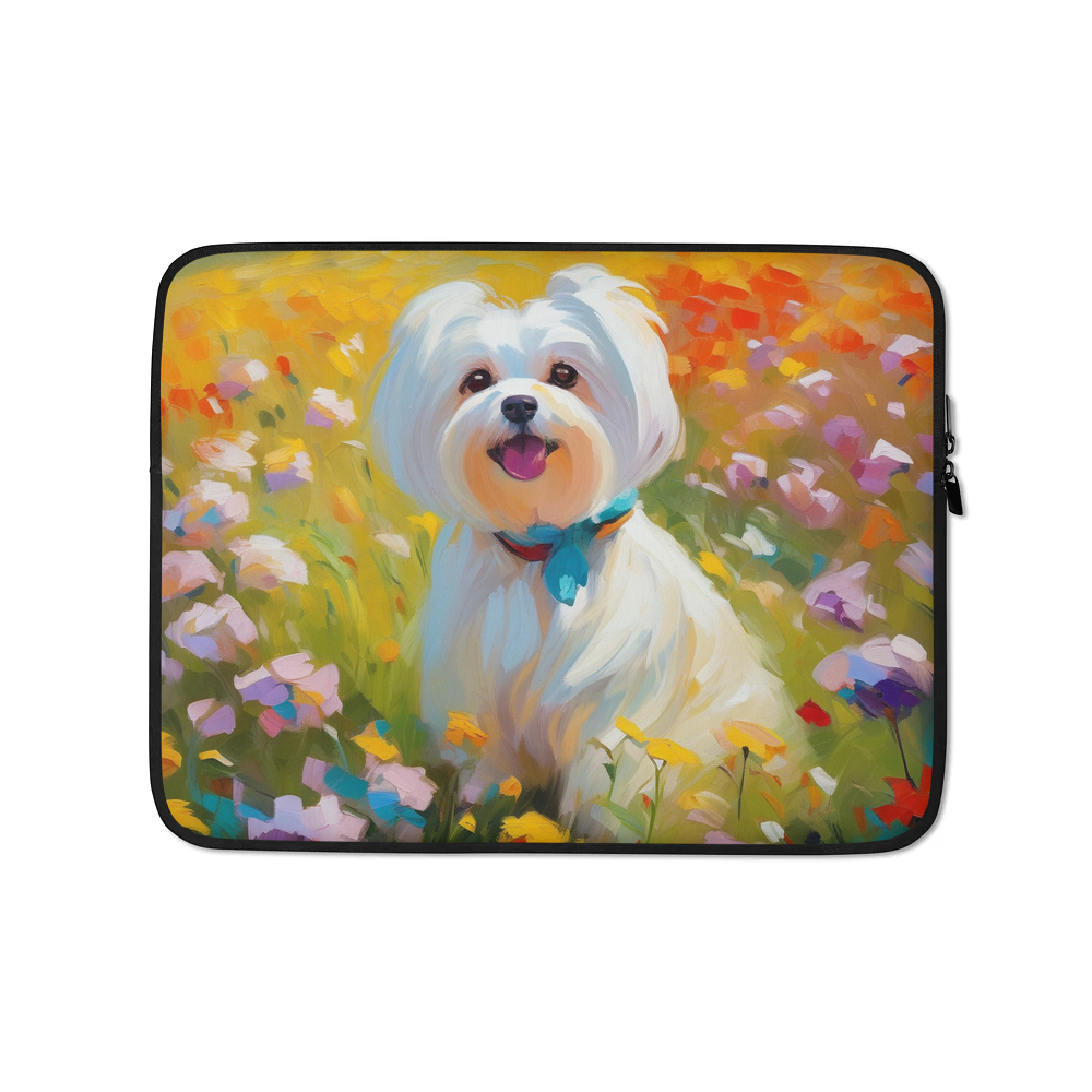 PugMug Custom Maltese Dog Laptop Sleeve