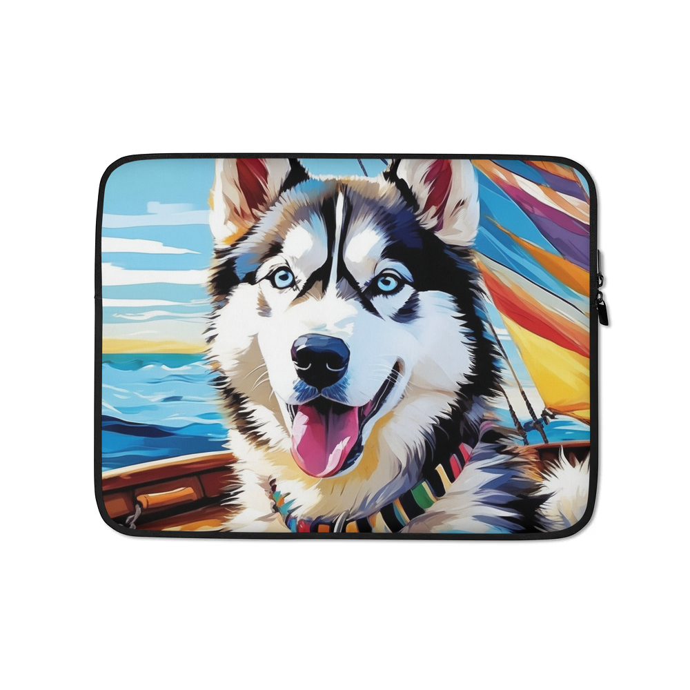 PugMug Custom Siberian Husky Laptop Sleeve
