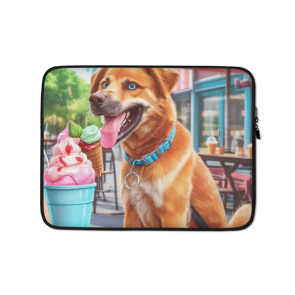PugMug Custom Blue Laptop Sleeve