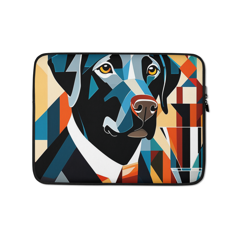PugMug Custom Black Labrador Retriever Laptop Sleeve