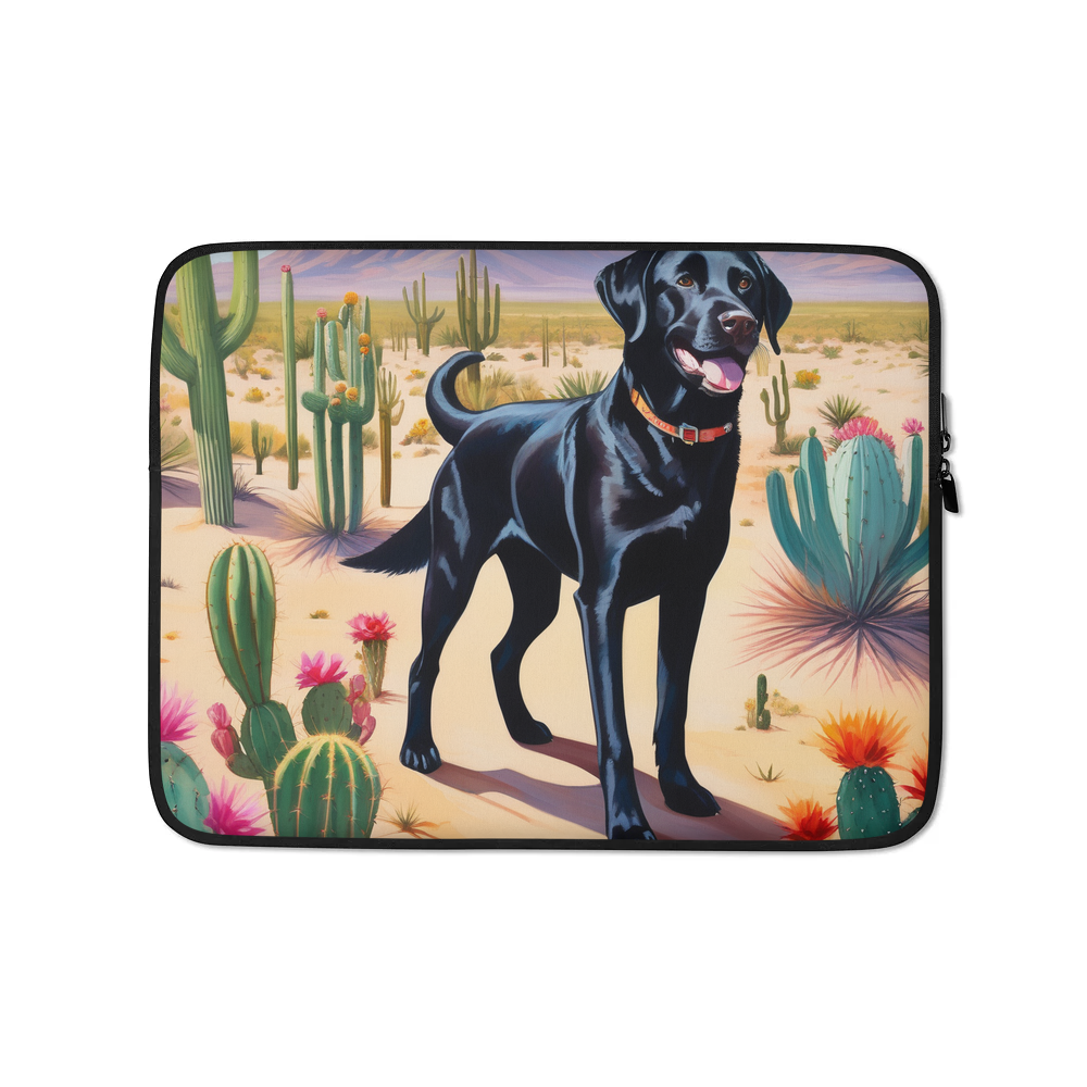 PugMug Custom Black Labrador Retriever Laptop Sleeve