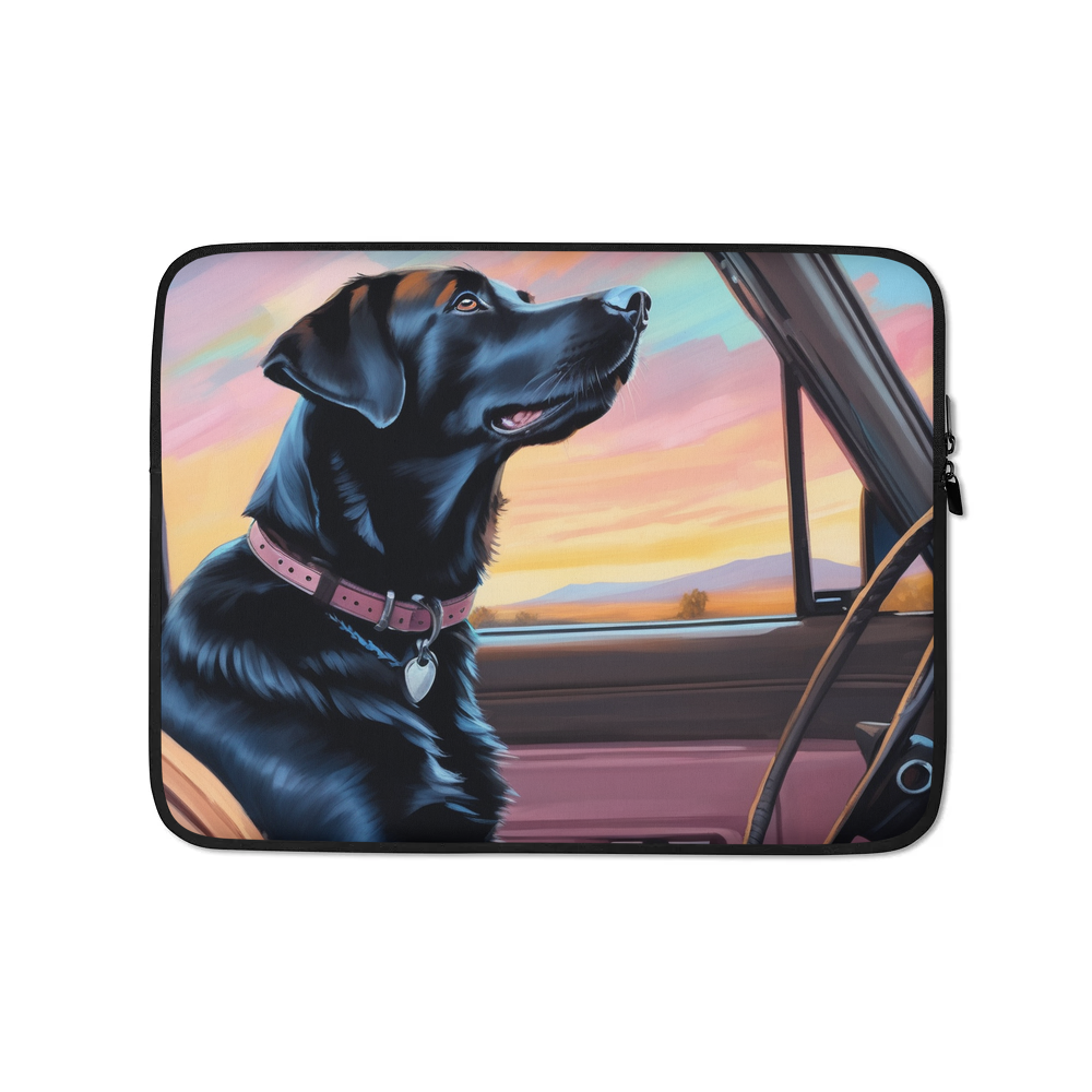 PugMug Custom Black Labrador Retriever Laptop Sleeve