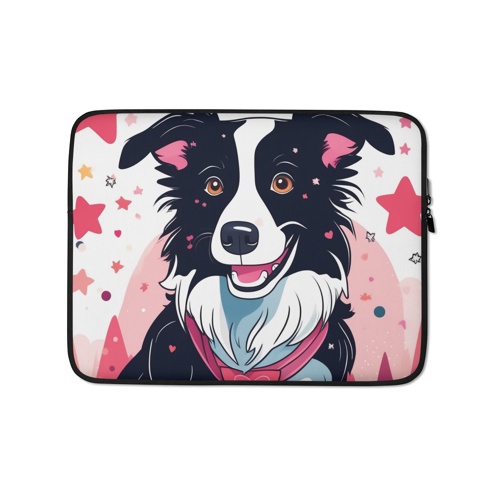 PugMug Custom Border Collie Laptop Sleeve