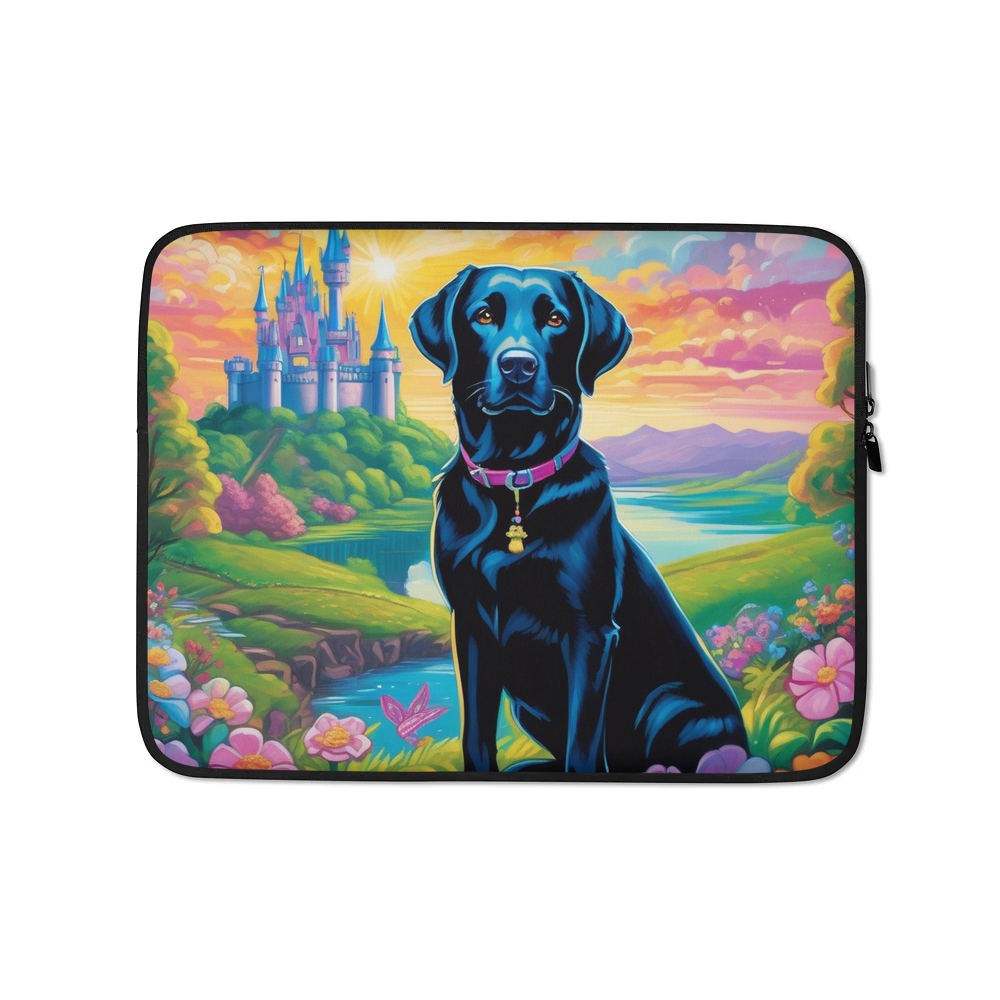 PugMug Custom Black Labrador Retriever Laptop Sleeve