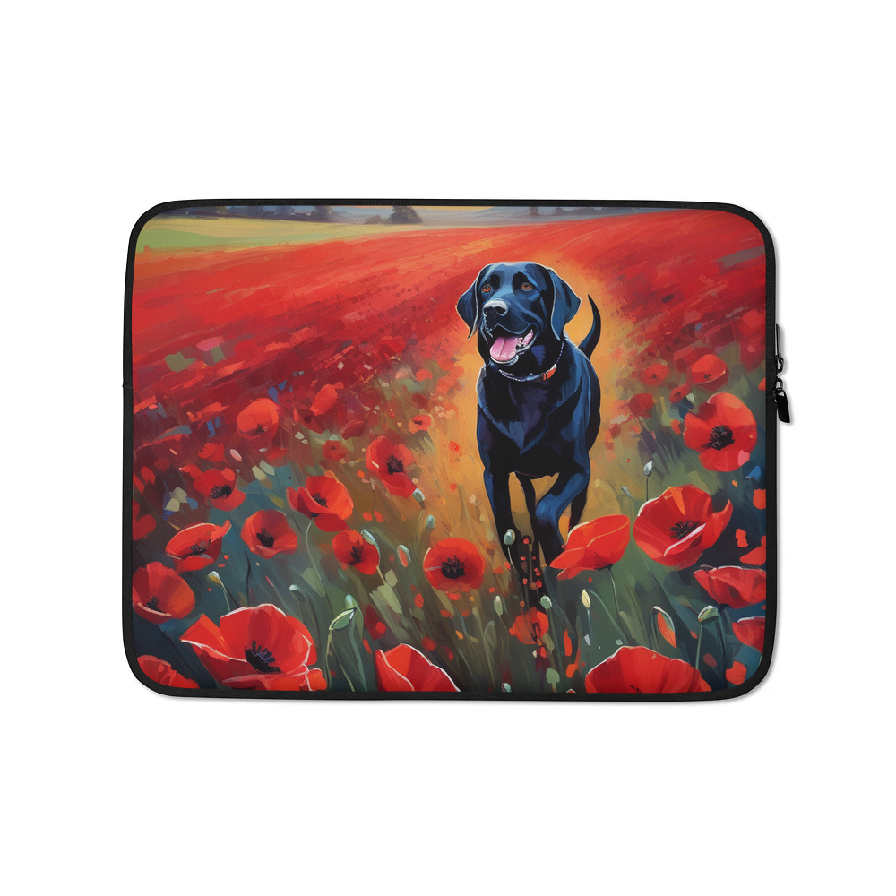 PugMug Custom Black Labrador Retriever Laptop Sleeve