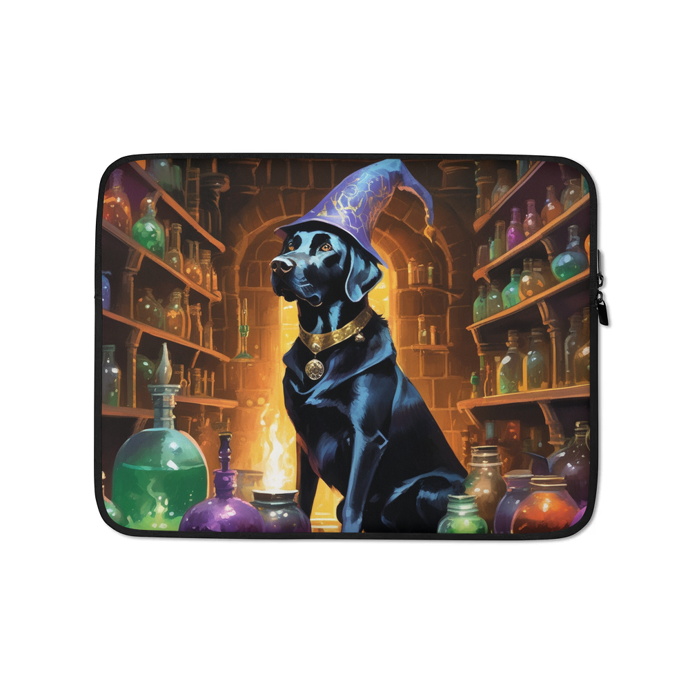 PugMug Custom Black Labrador Retriever Laptop Sleeve