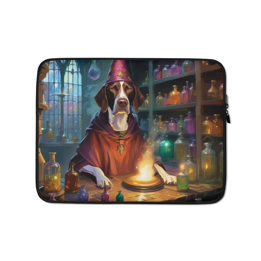 PugMug Custom Pointer Dog Laptop Sleeve