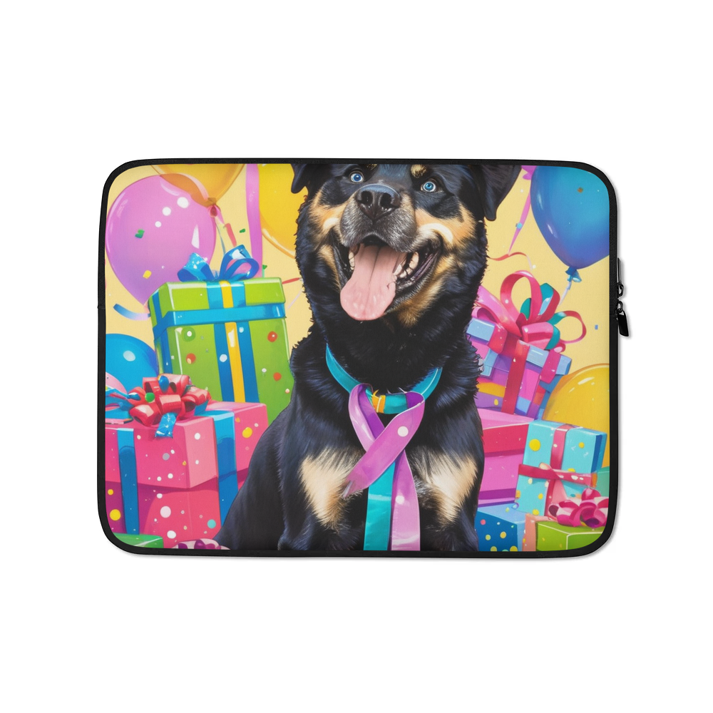 PugMug Custom Blue Laptop Sleeve