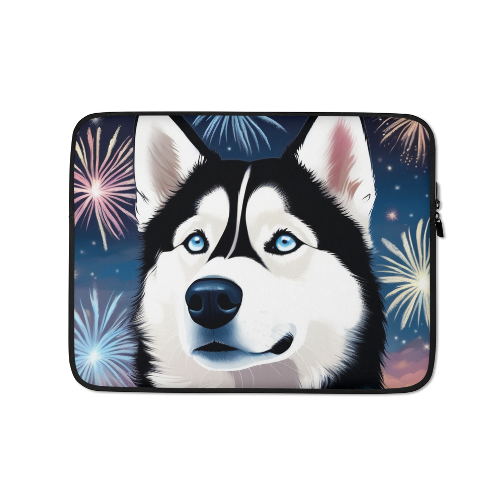 PugMug Custom Siberian Husky Laptop Sleeve