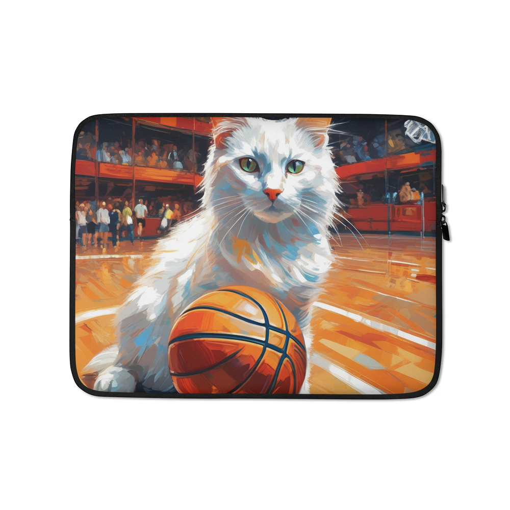PugMug Custom White Companion Cat Laptop Sleeve