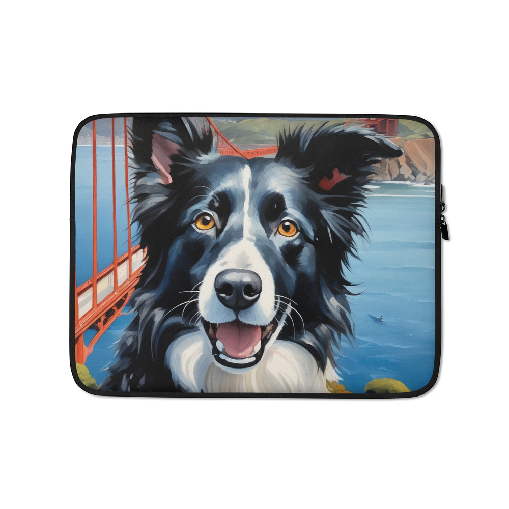 PugMug Custom Border Collie Laptop Sleeve