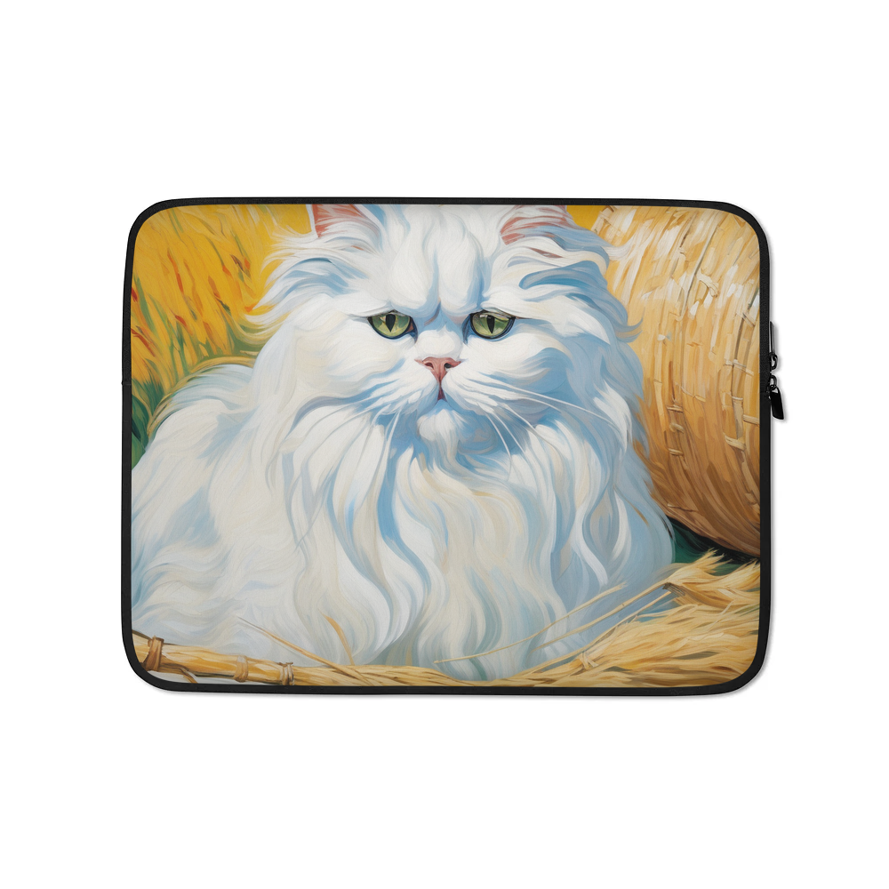 PugMug Custom White Persian Cat Laptop Sleeve