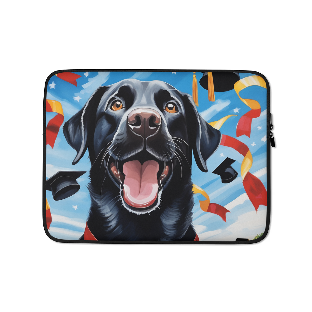 PugMug Custom Black Labrador Retriever Laptop Sleeve