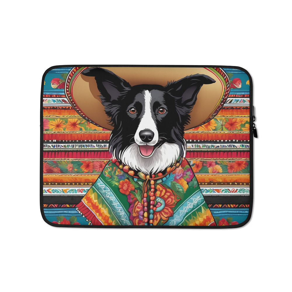 PugMug Custom Border Collie Laptop Sleeve