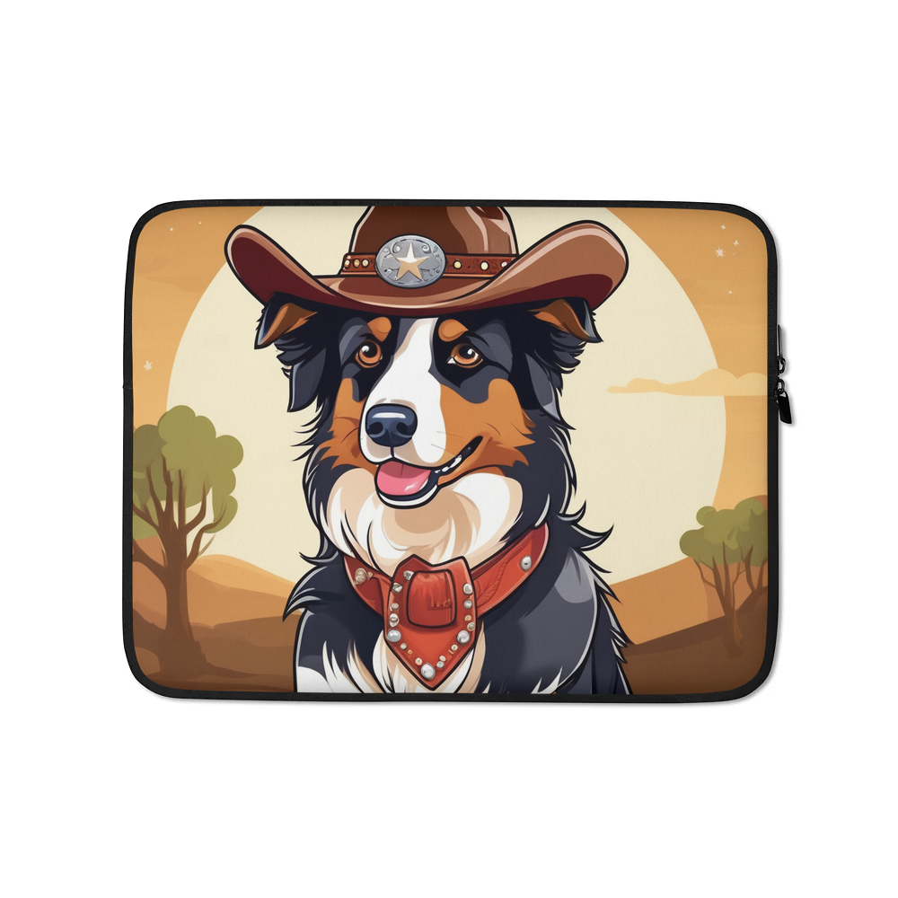 PugMug Custom Australian Shepherd Dog Laptop Sleeve