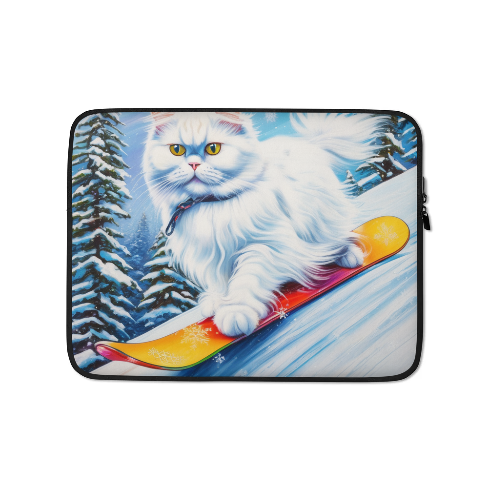 PugMug Custom White Persian Cat Laptop Sleeve