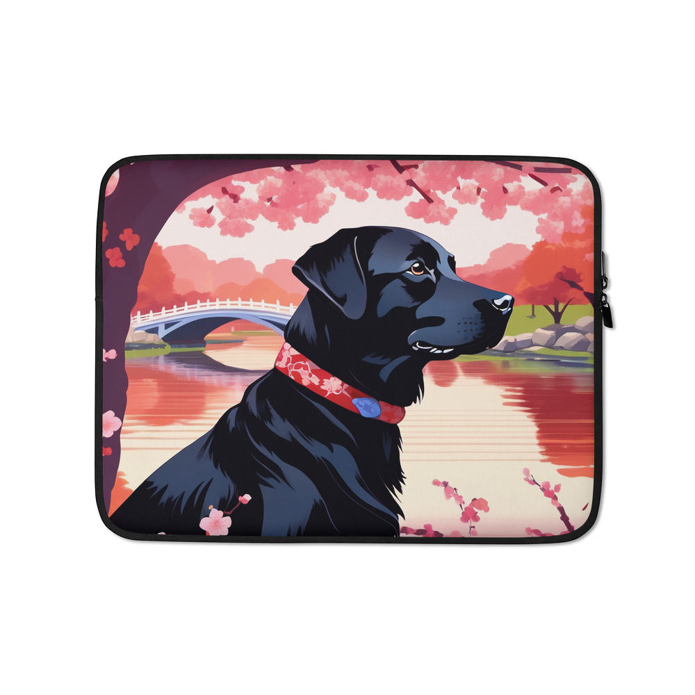 PugMug Custom Black Labrador Retriever Laptop Sleeve