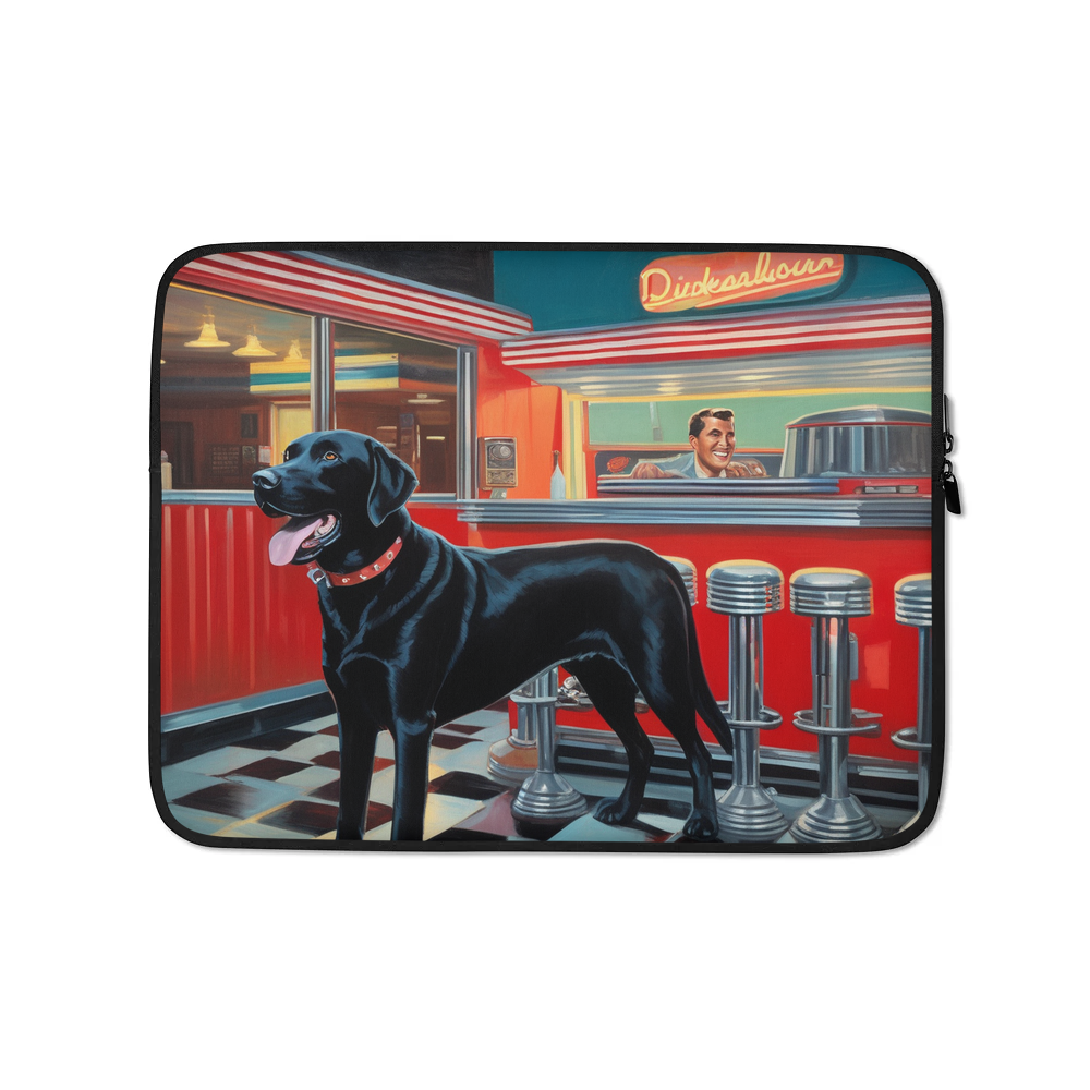 PugMug Custom Black Labrador Retriever Laptop Sleeve