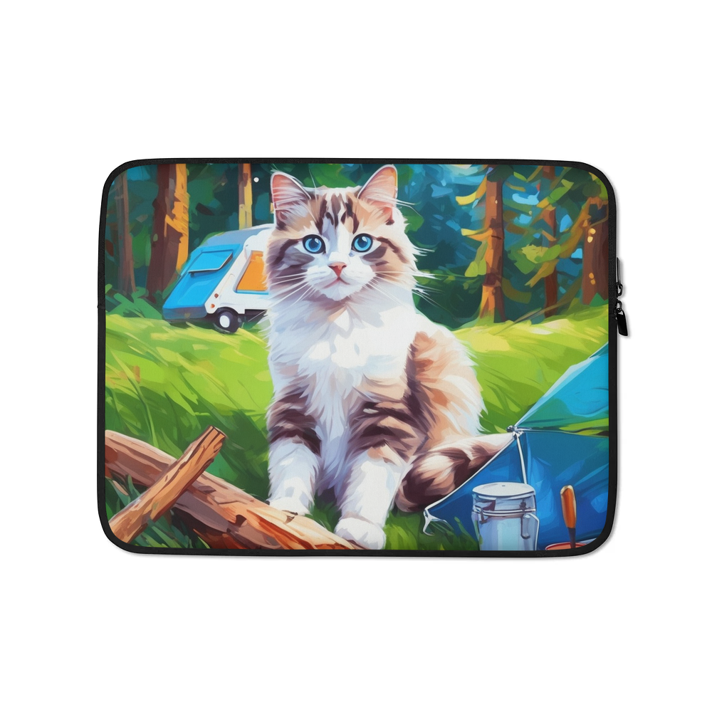 PugMug Custom Tabby Ragdoll Cat Laptop Sleeve