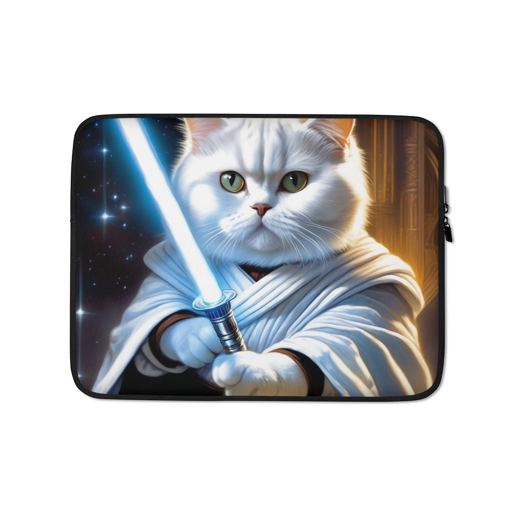 PugMug Custom White British Shorthair Cat Laptop Sleeve