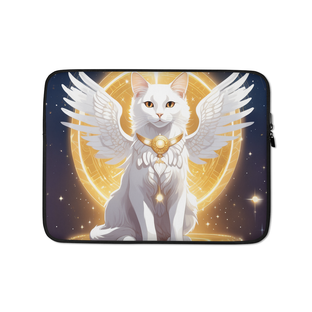 PugMug Custom White Companion Cat Laptop Sleeve