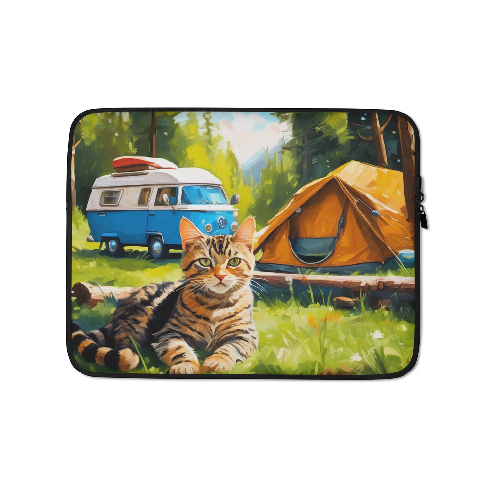 PugMug Custom Tabby Exotic Cat Laptop Sleeve