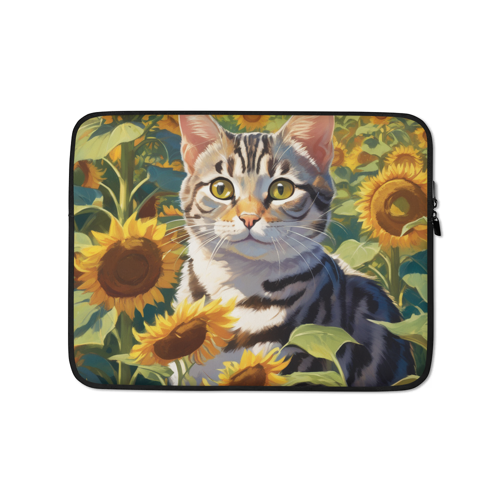PugMug Custom Tabby American Shorthair Cat Laptop Sleeve