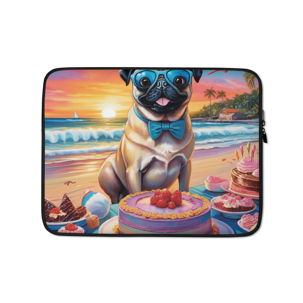 PugMug Custom Pug Laptop Sleeve