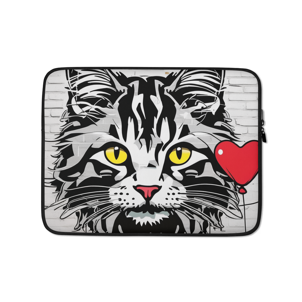 PugMug Custom Tabby Maine Coon Cat Laptop Sleeve