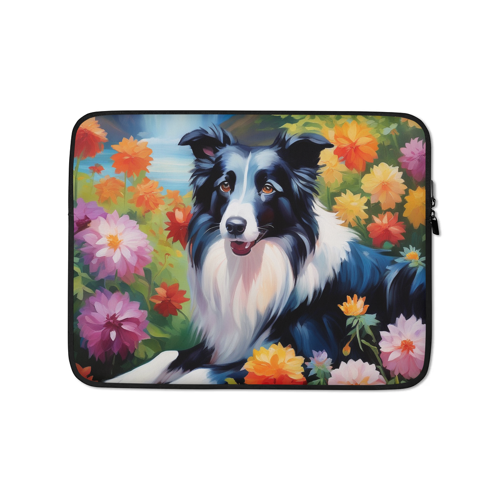 PugMug Custom Border Collie Laptop Sleeve